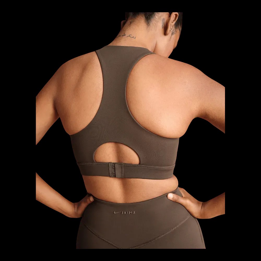 Nike X SkimsWomen's High-Neck Bra Dark Sepia - HypeFly India View 5