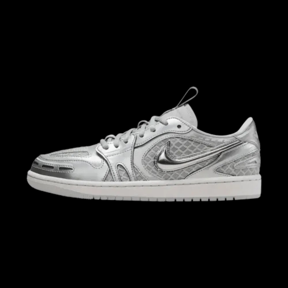 Nike Wmns Air Jordan 1 Low Method of Make V3 'Metallic Silver' - HypeFly India View 2