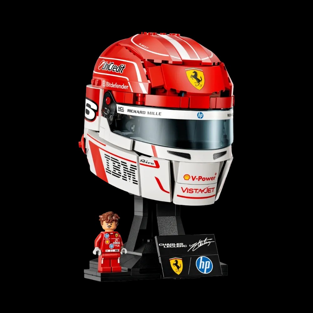 Lego Scuderia Ferrari HP Charles Leclerc Helmet - HypeFly India View 3