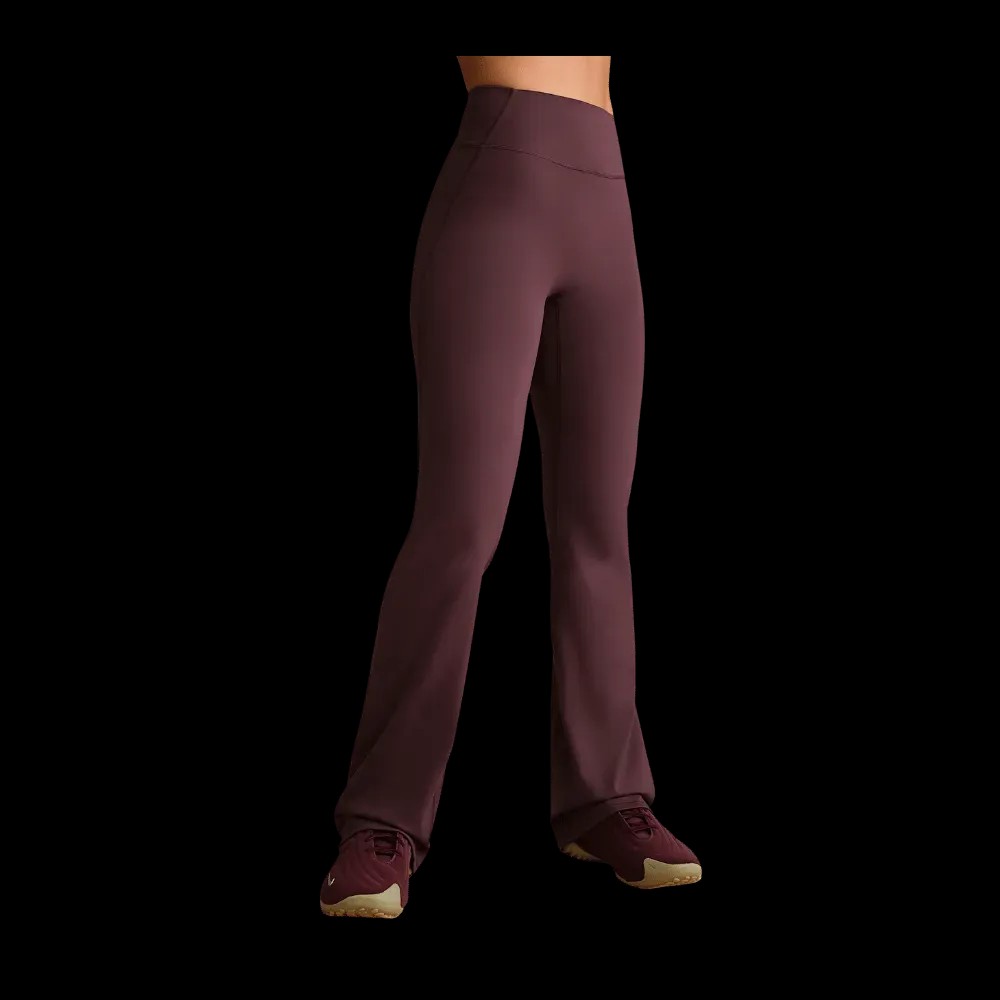 Nike X Skims Matte Women's High-Waisted Slim Flared Leggings CURRANT - HypeFly India View 1
