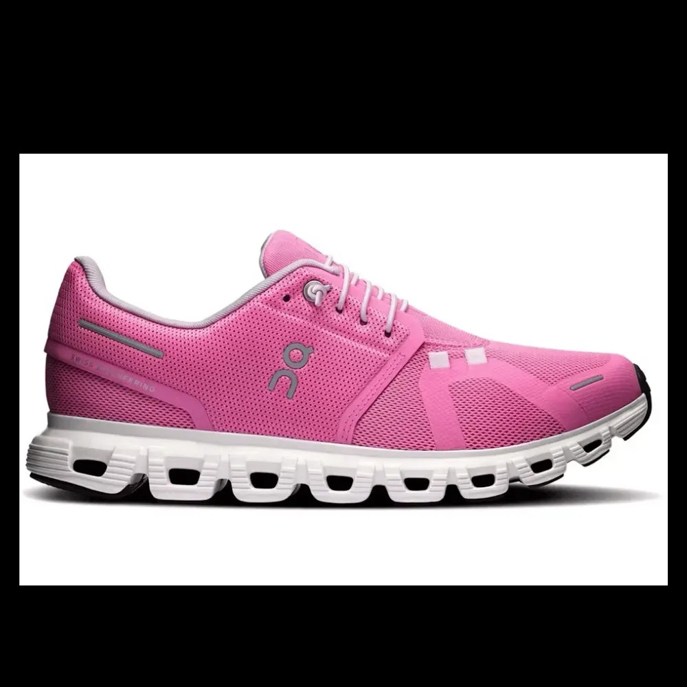 On Running Cloud 6 Raspberry White (Women's) - HypeFly India View 1