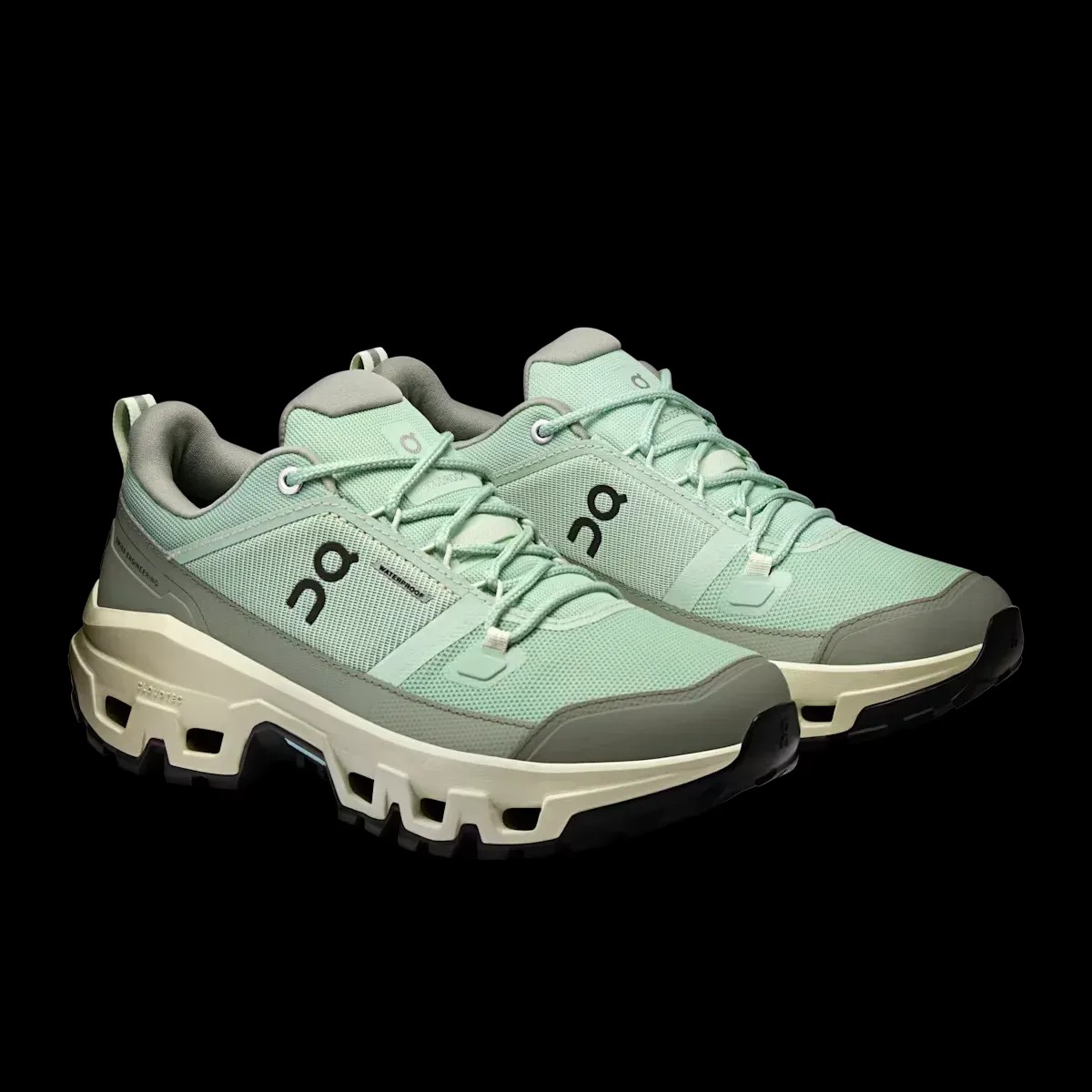 On Running Cloudrock Low Waterproof Mineral Aloe - HypeFly India View 3