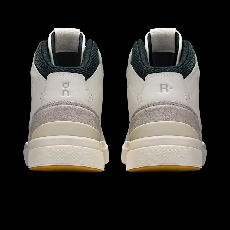 On Running THE ROGER Clubhouse Mid White Evergreen - HypeFly India View 2
