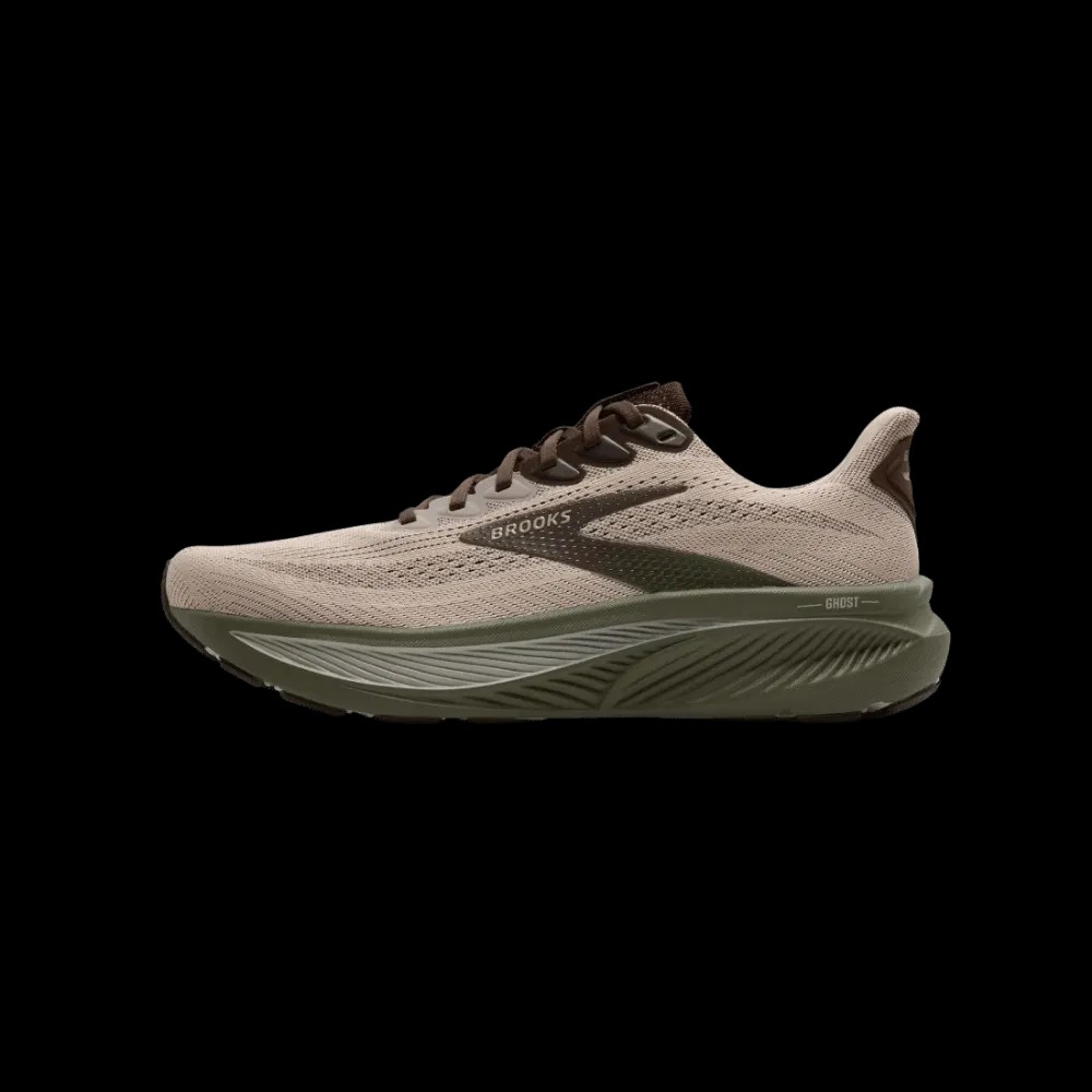 Brooks Ghost 17 Chateau Gray Brown Olive - HypeFly India View 3