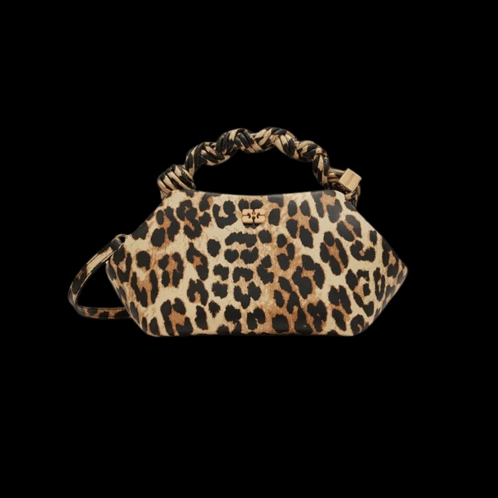 Ganni Leopard Small Bou Bag - HypeFly India View 1