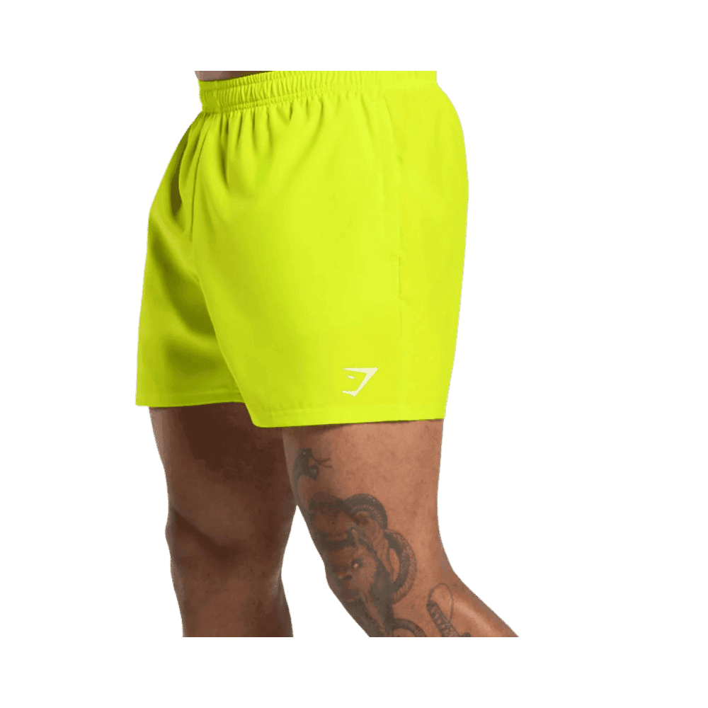 Gymshark Arrival 5" Shorts Shock Green - HypeFly India View 3