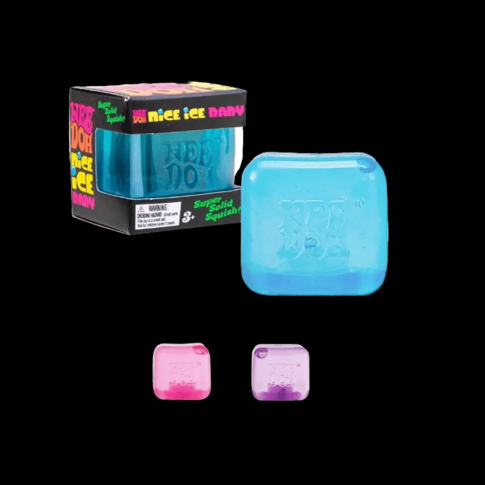 NeeDoh NeeDoh Nice Ice Baby Squishy Fidget Toy 3x Lot Pink Blue Purple - HypeFly India View 2