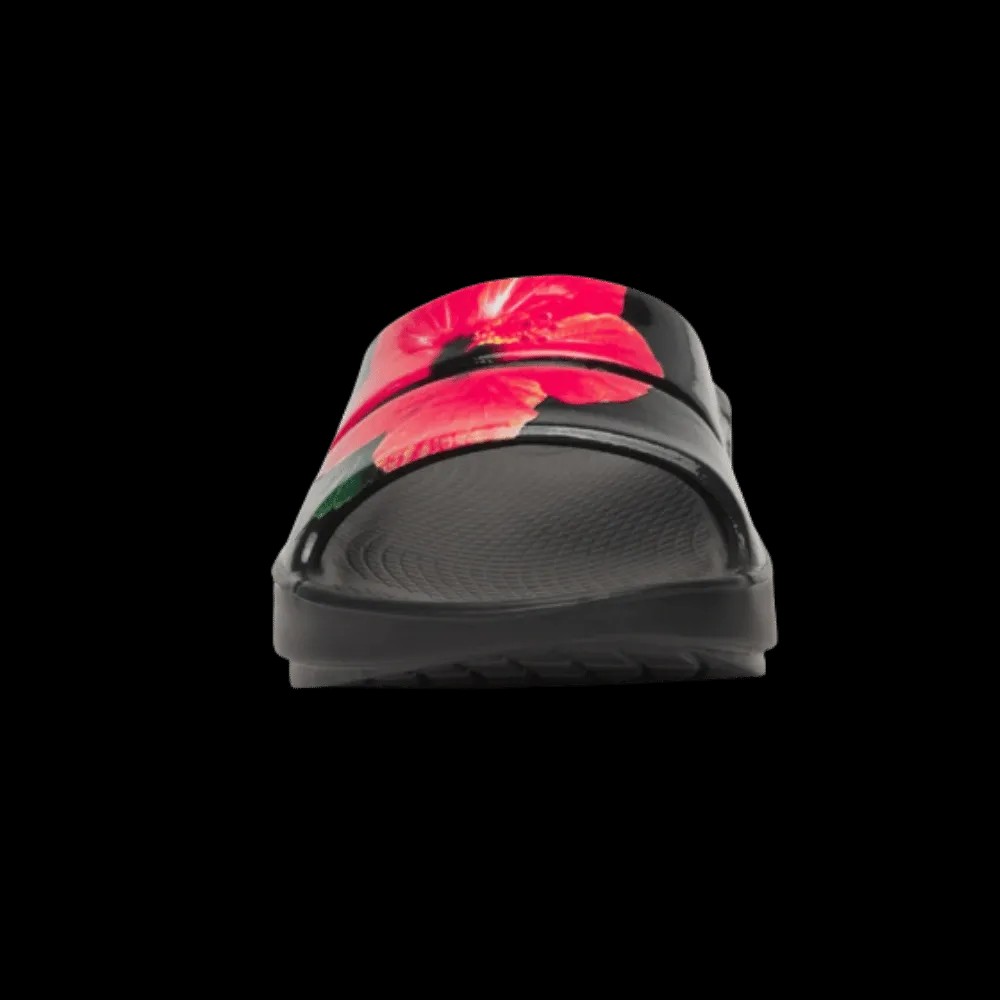 Oofos OOahh Limited Slide Sandal - Hibiscus - HypeFly India View 3