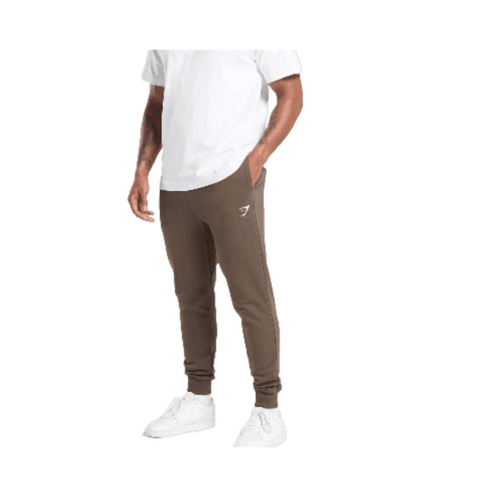 Gymshark Crest Joggers Walnut Brown - HypeFly India View 2