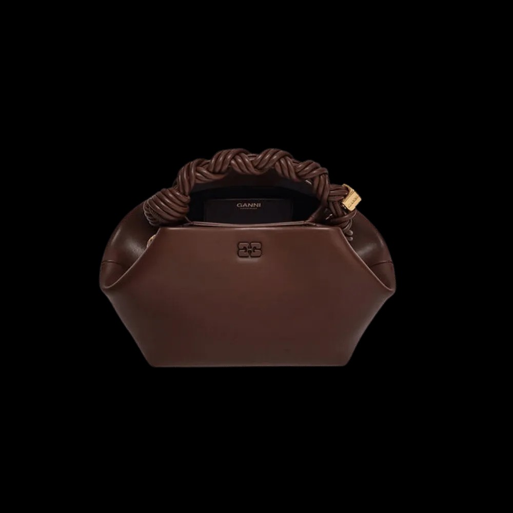 Ganni Brown Small Bou Bag - HypeFly India View 2