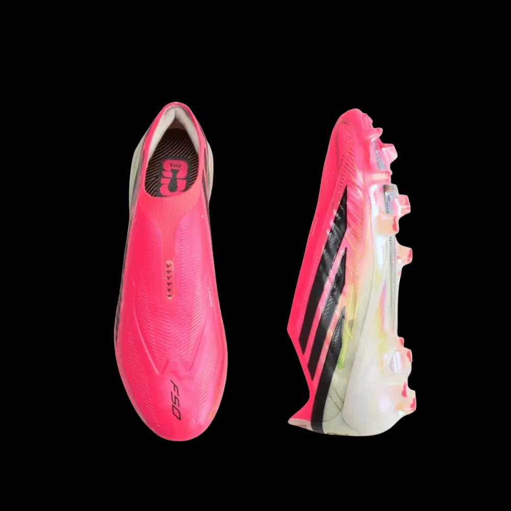 Adidas F50 Hyperfast Elite Laceless Firm Ground Soccer Cleats Solar Turbo - HypeFly India View 3