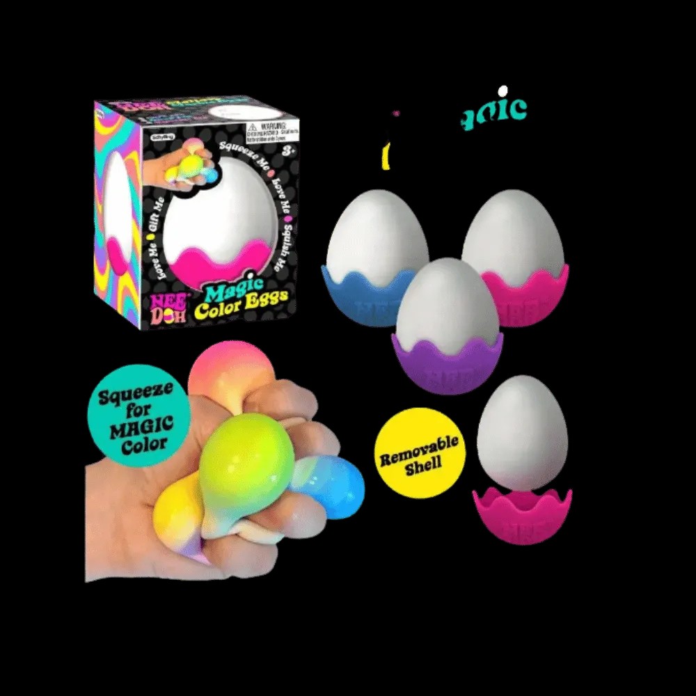 NeeDoh Magic Color Egg Squishy Fidget Toy Pink - HypeFly India View 2