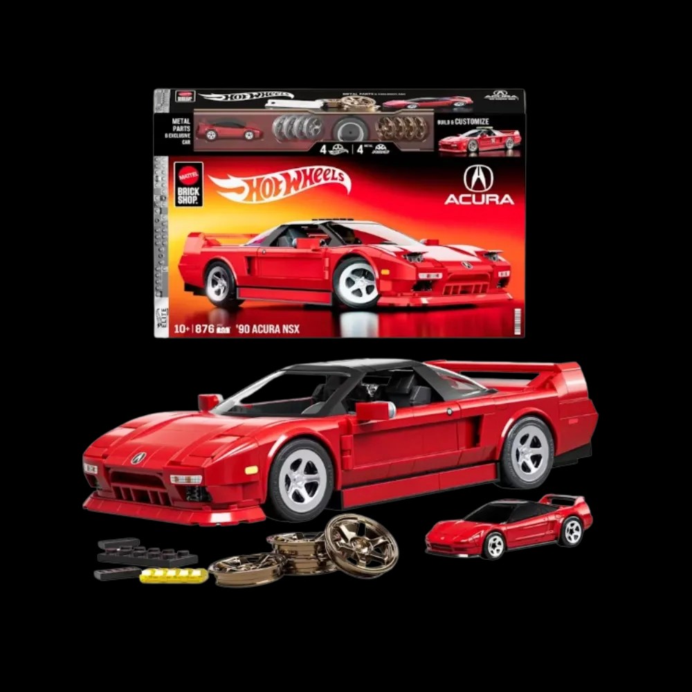 Hot Wheels Brick Shop ’90 Acura NSX Building Set - HypeFly India View 1