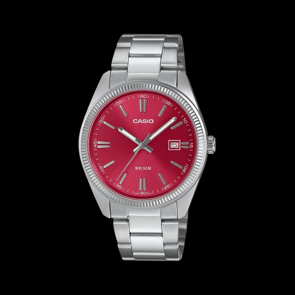 Casio Enticer Men Mtp-1302pd-4avef Analog Red Dial - HypeFly India View 1