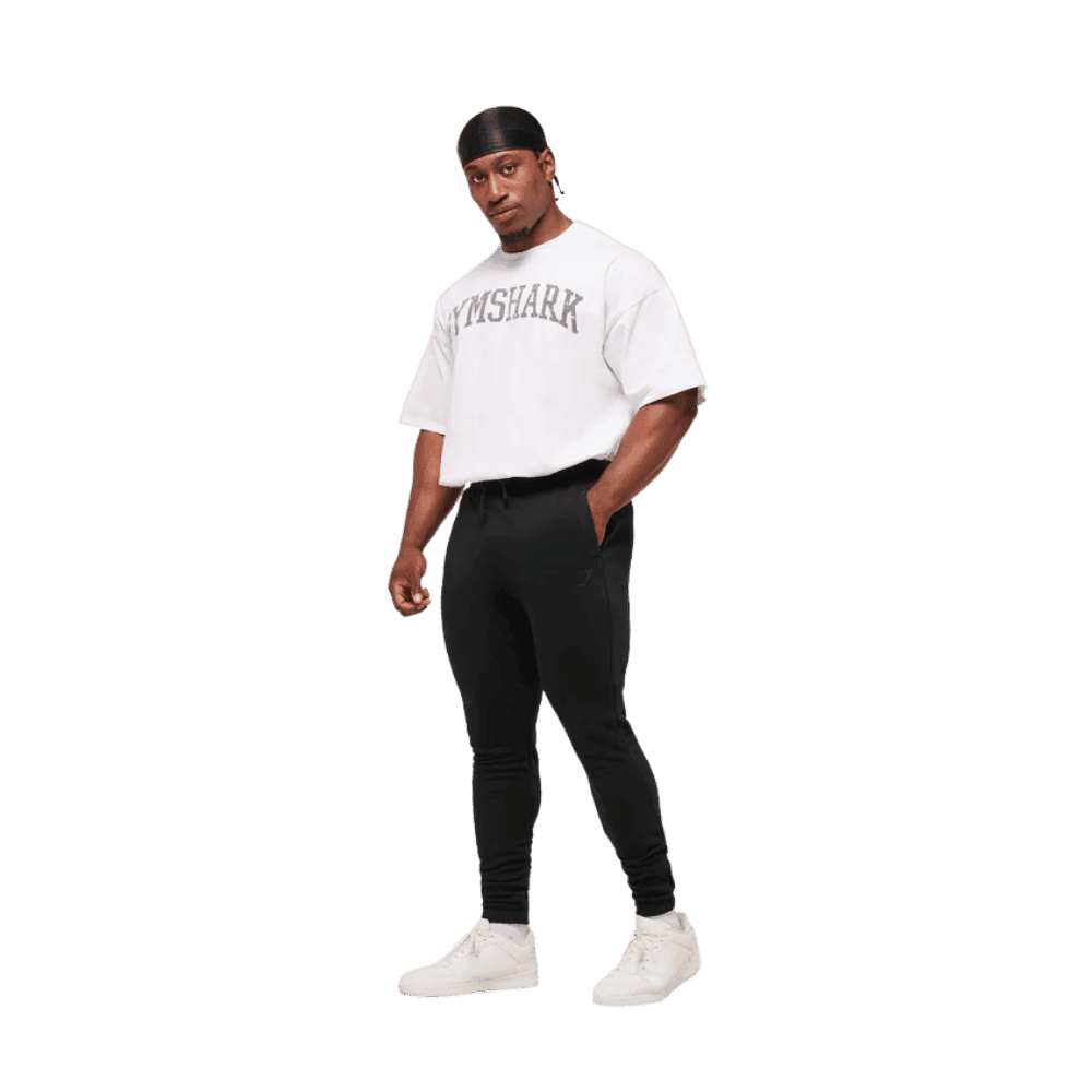 Gymshark Power Wordmark Jogger Oversized Fit Black - HypeFly India View 3