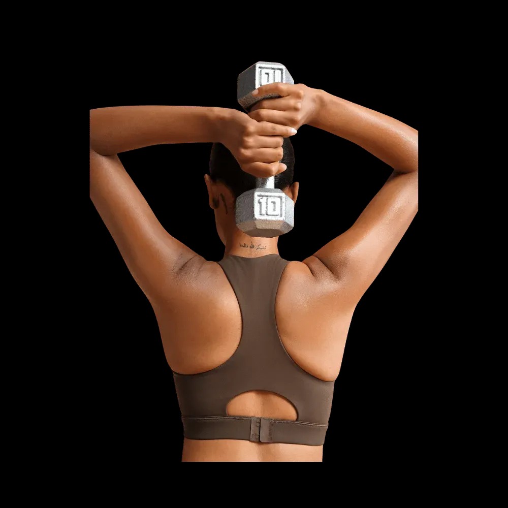Nike X SkimsWomen's High-Neck Bra Dark Sepia - HypeFly India View 4