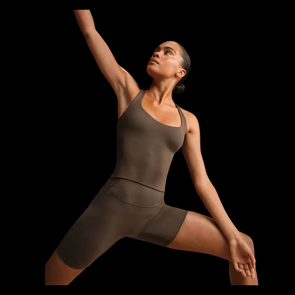 Nike X Skims Matte Women's Racerback Tank Top Dark Sepia - HypeFly India View 4