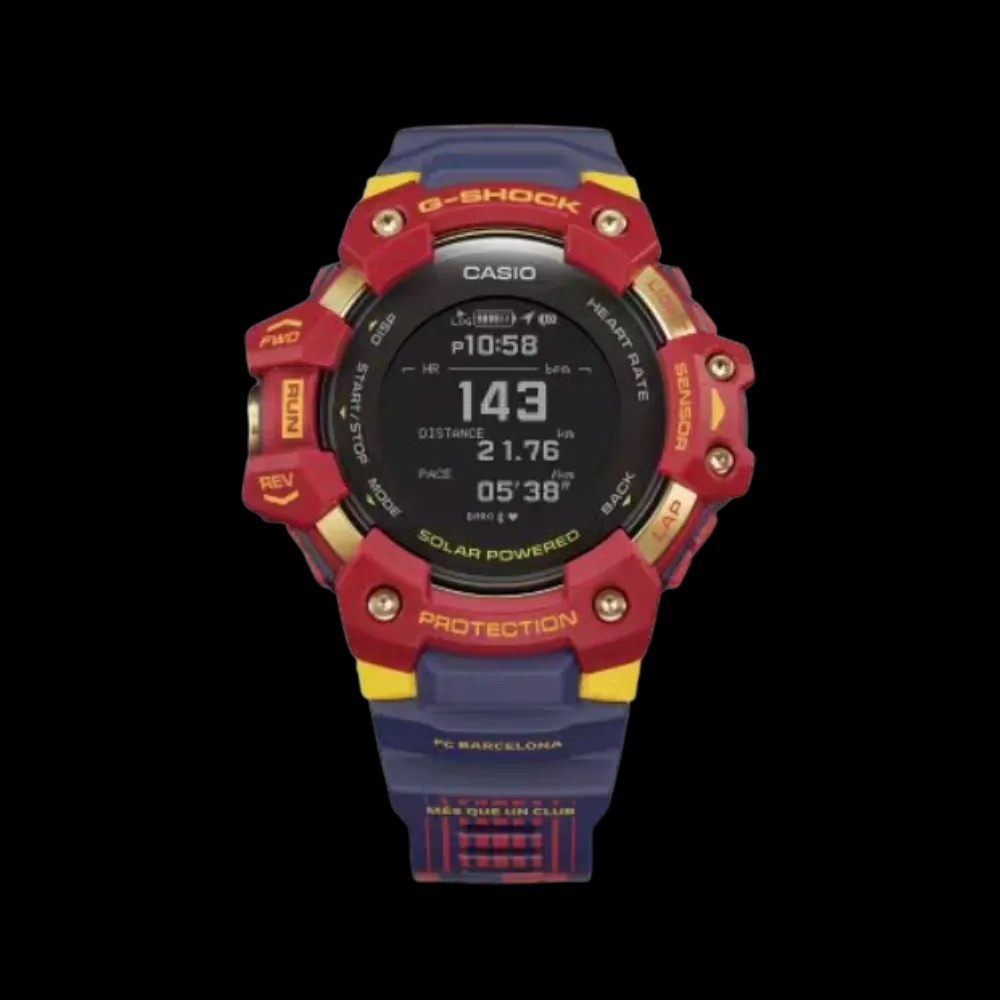 G-Shock Uni GBD100BAR-4 Barcelona Matchday Watch 'Red' - HypeFly India View 9