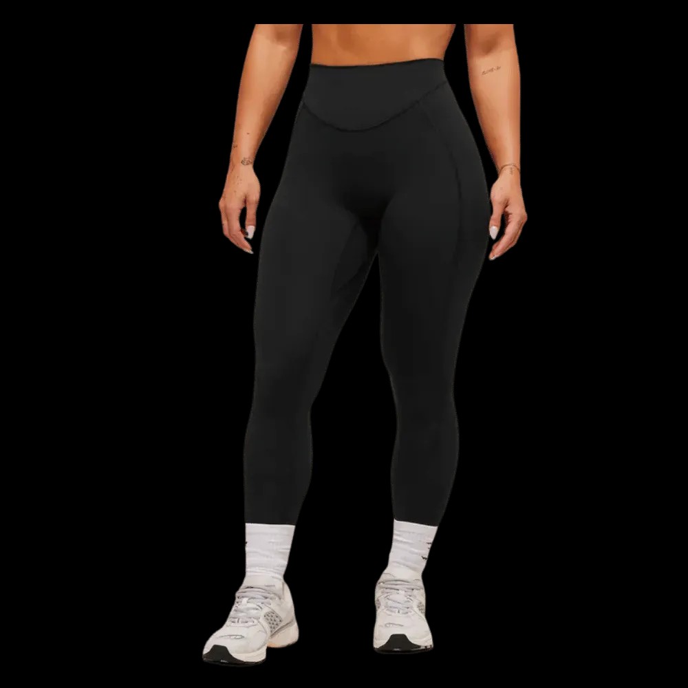 Gymshark Lifting Dipped Waistband Leggings Black - HypeFly India View 3