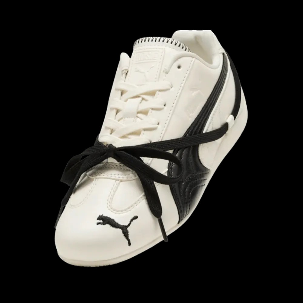 PUMA x ROSÉ Speedcat Sneakers Warm White-PUMA Black - HypeFly India View 4