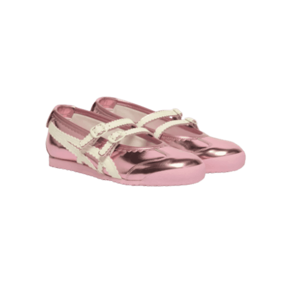 Onitsuka Tiger Mexico 66 TGRS - Metallic Pack Crystal Pink Cream  - HypeFly India View 4