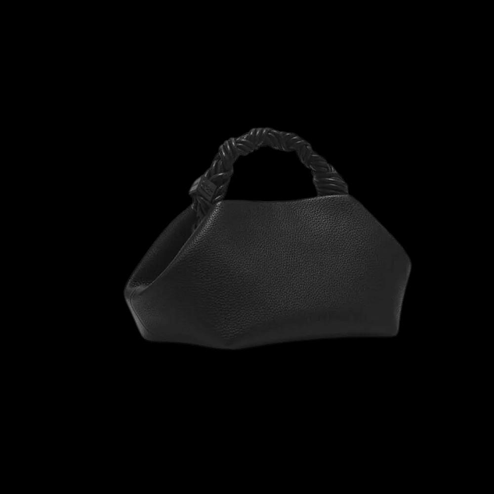 Ganni Black Grained Small Bou Bag - HypeFly India View 3