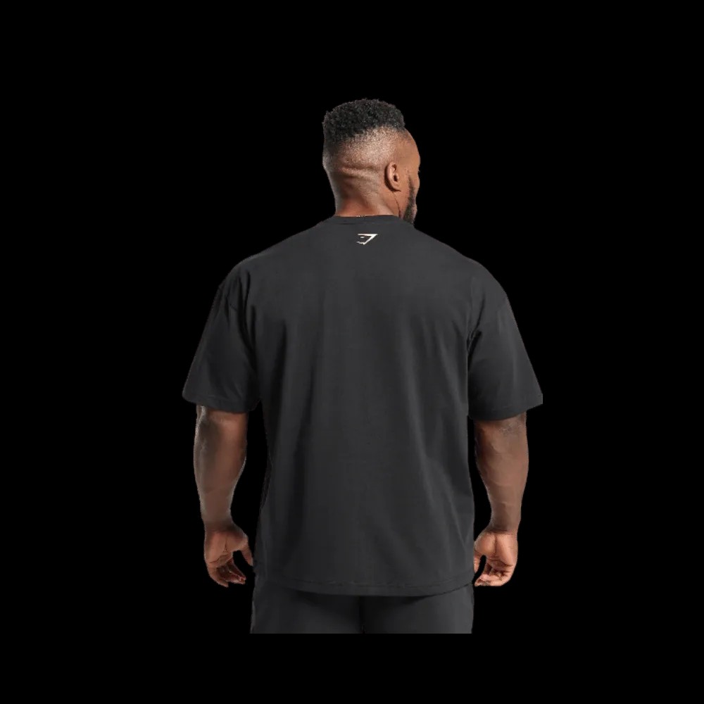 Gymshark Strength Department Animal Oversized T-Shirt Black - HypeFly India View 1