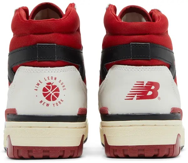 New Balance 650R Aime Leon Dore White Red - HypeFly India View 3