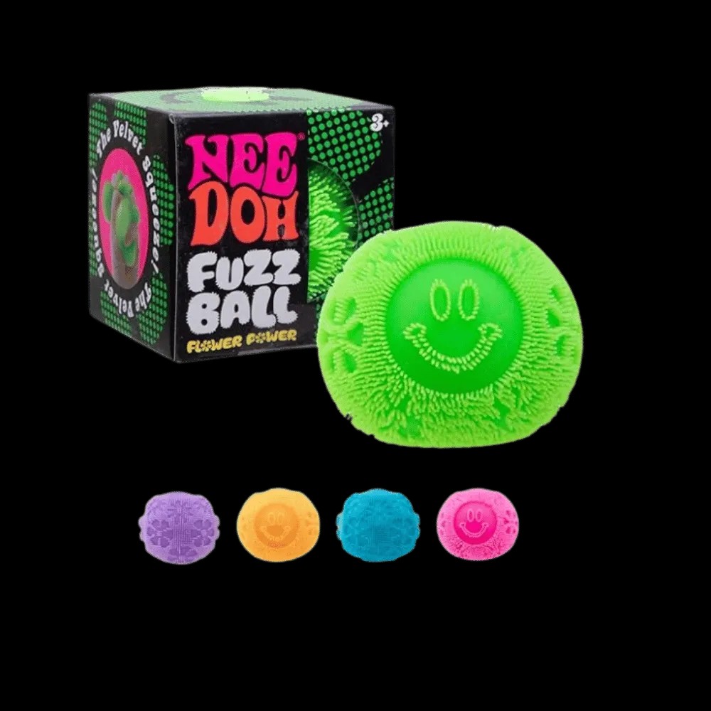 NeeDoh Fuzzball Squishy Fidget Toy Green - HypeFly India View 2