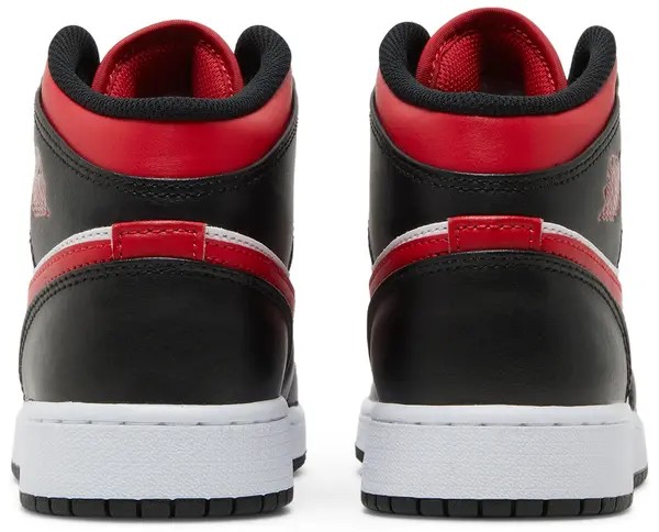 Air Jordan 1 Mid 'Black Fire Red' - HypeFly India View 3