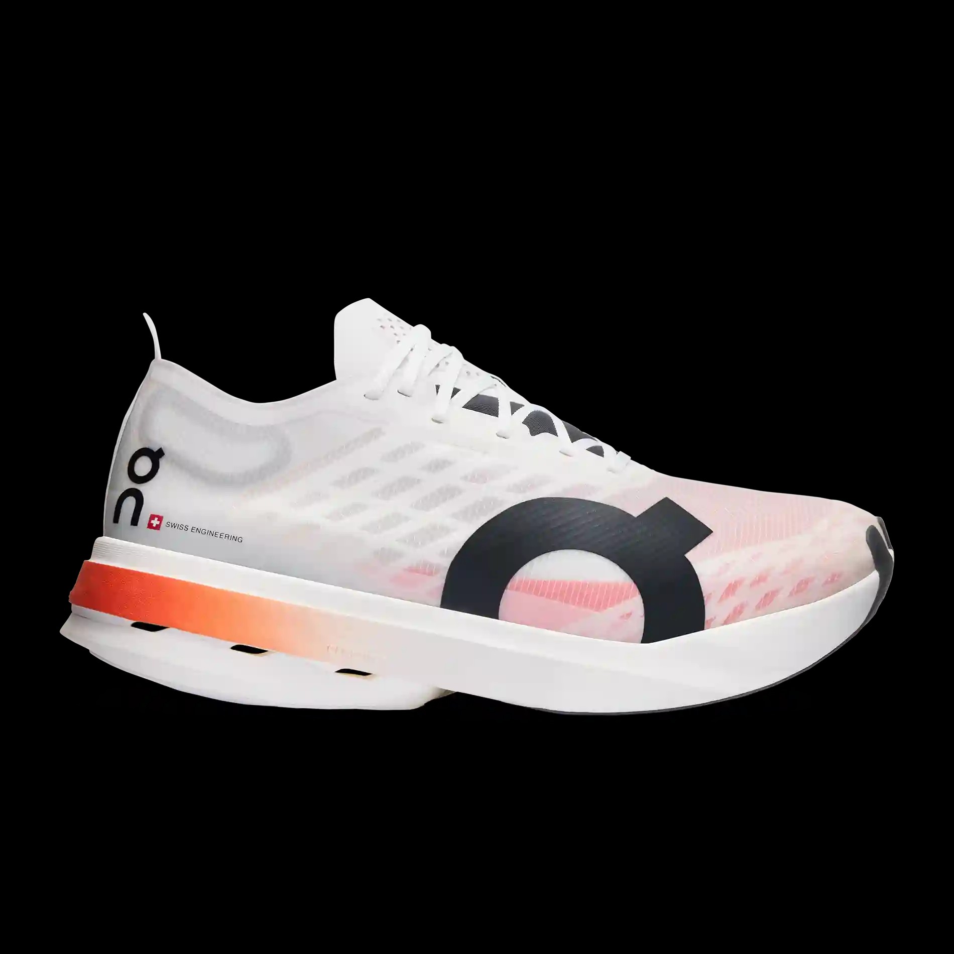 On Running Cloudboom Strike White Black  - HypeFly India View 1
