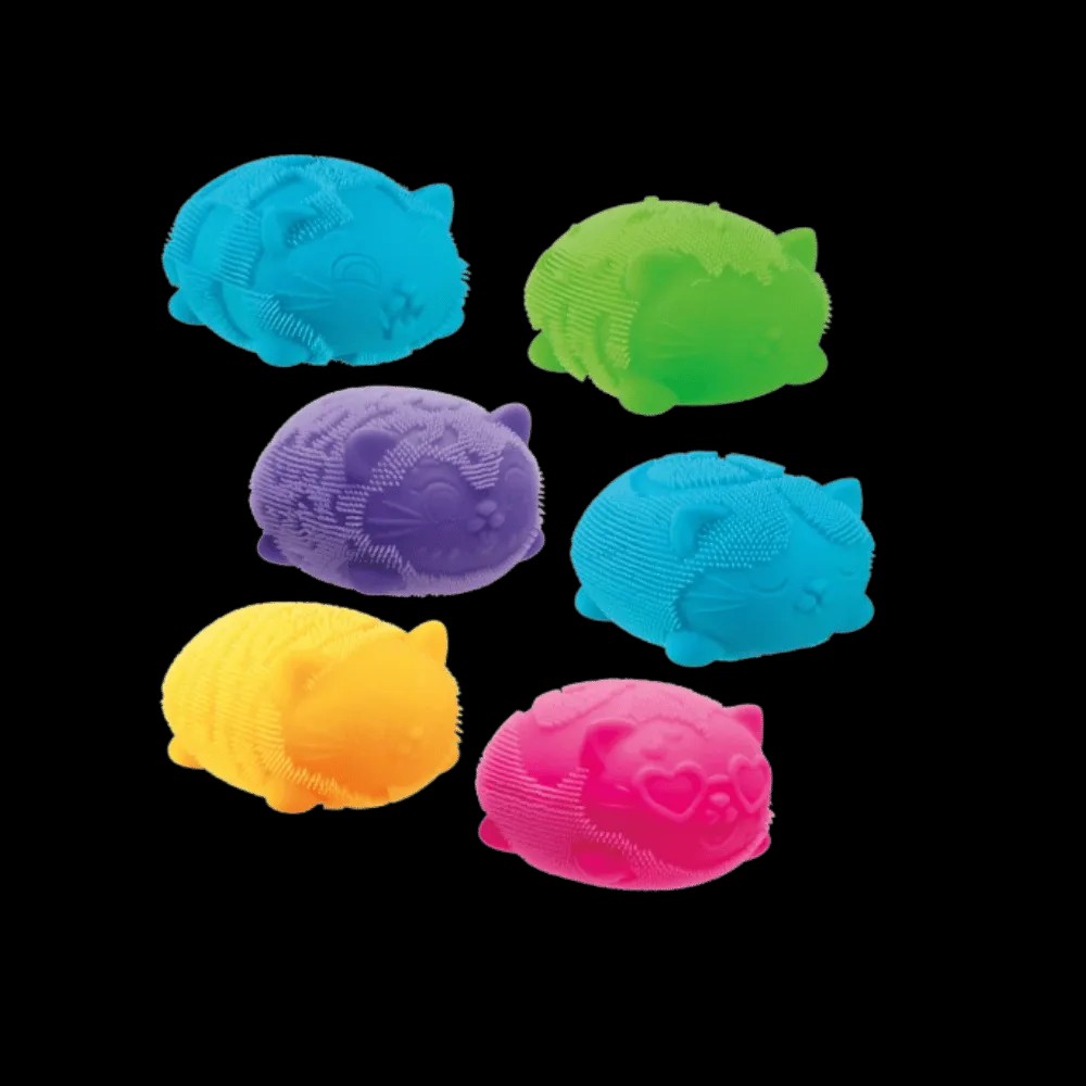 NeeDoh Fuzz Ball Wild Cats Squishy Fidget Toy Green - HypeFly India View 2