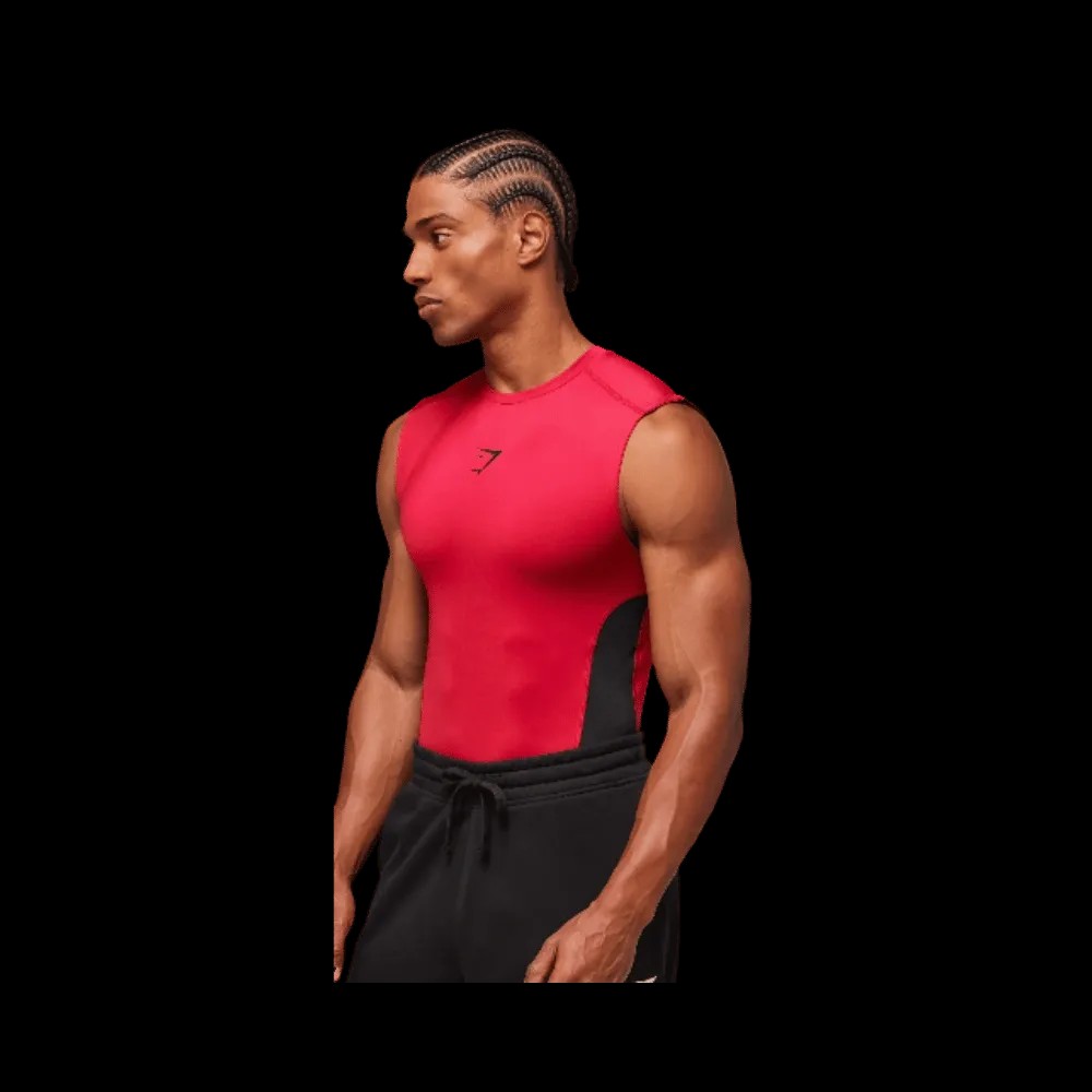 Gymshark Element Tank Carmine Red - HypeFly India View 4