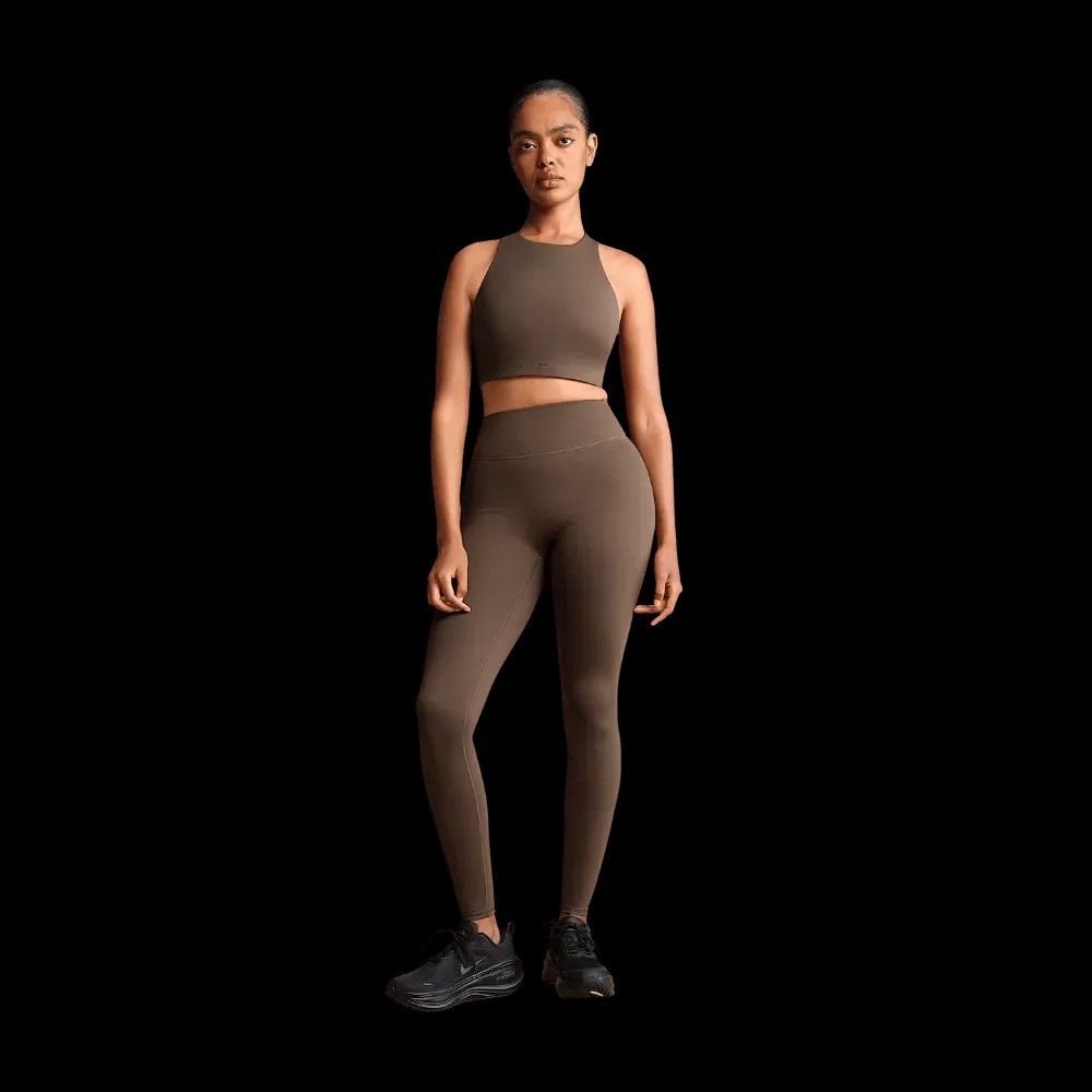 Nike X SkimsWomen's High-Neck Bra Dark Sepia - HypeFly India View 3