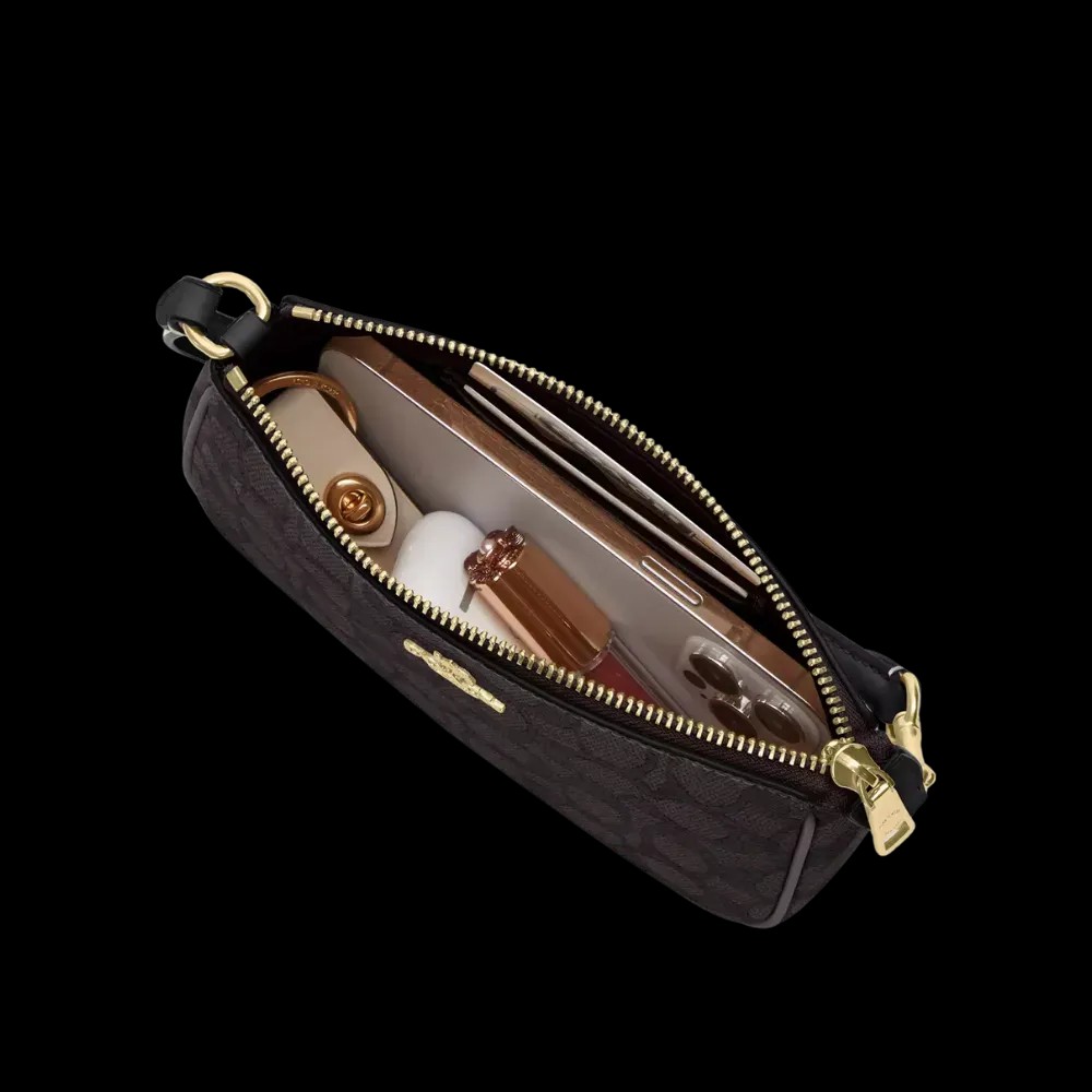 Coach Nolita 19 In Signature Canvas Walnut Black - HypeFly India View 2