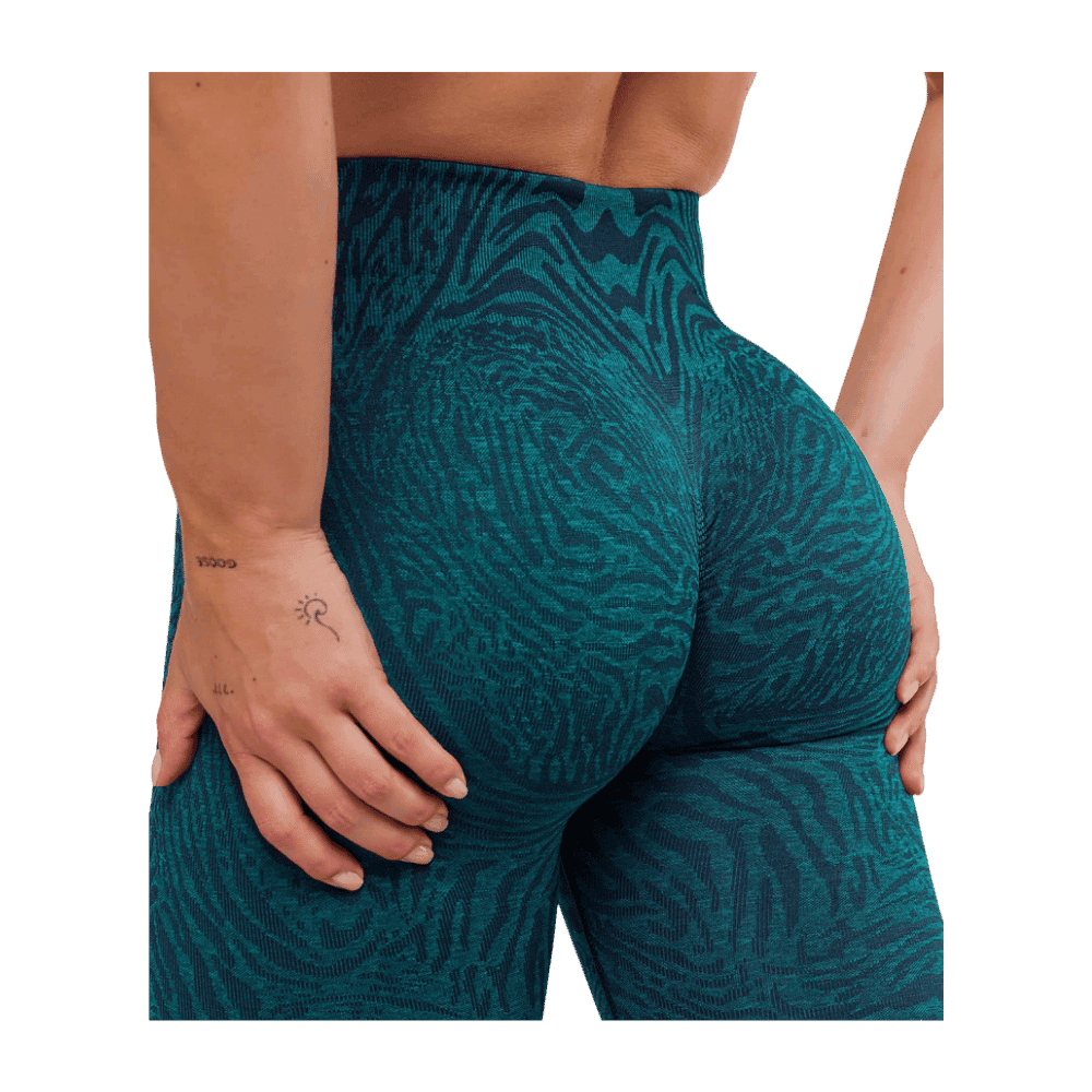 Gymshark Adapt Animal Seamless Leggings Navy/Brand Blue - HypeFly India View 5