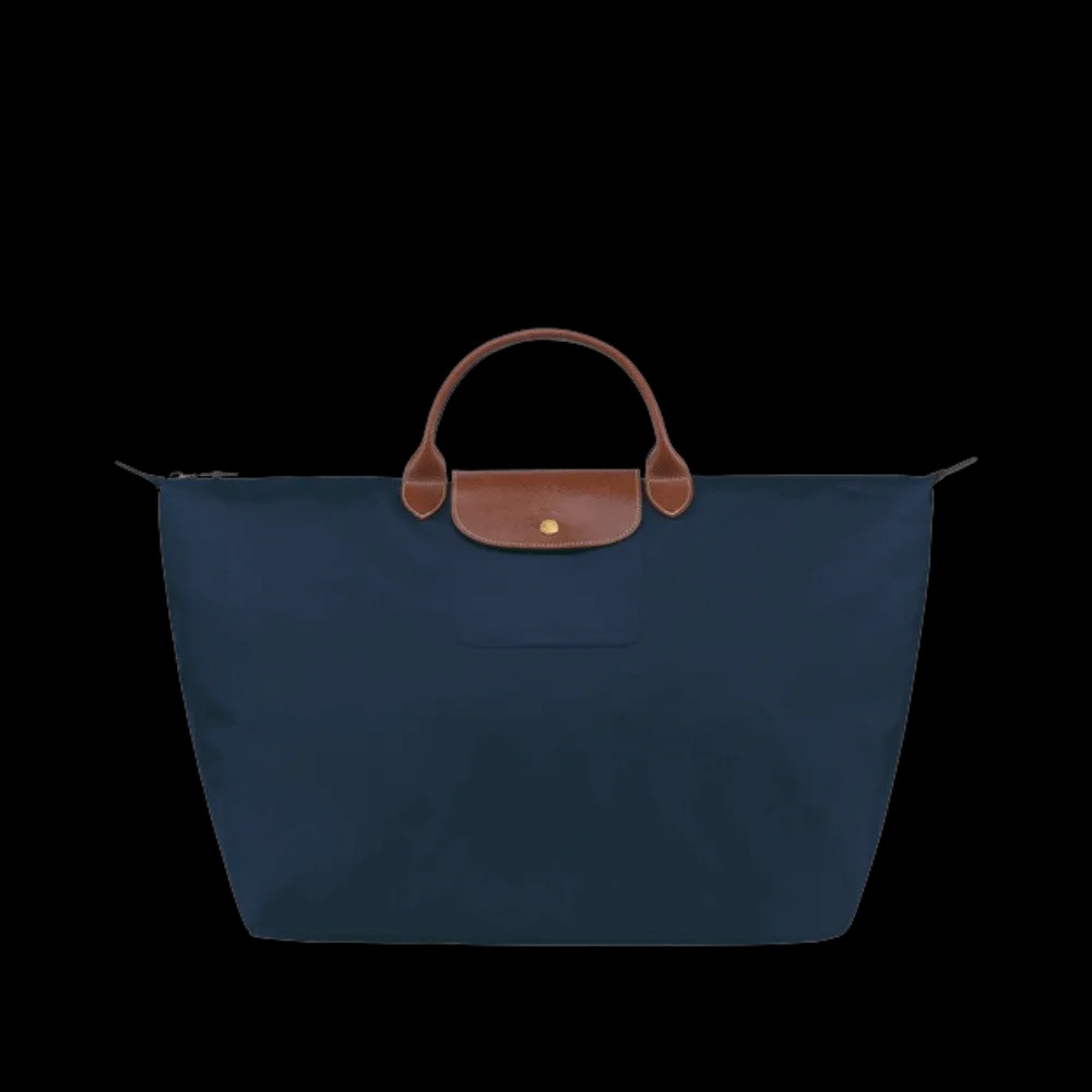 Longchamp Le Pliage Original L Travel bag Navy - Recycled canvas - HypeFly India View 1