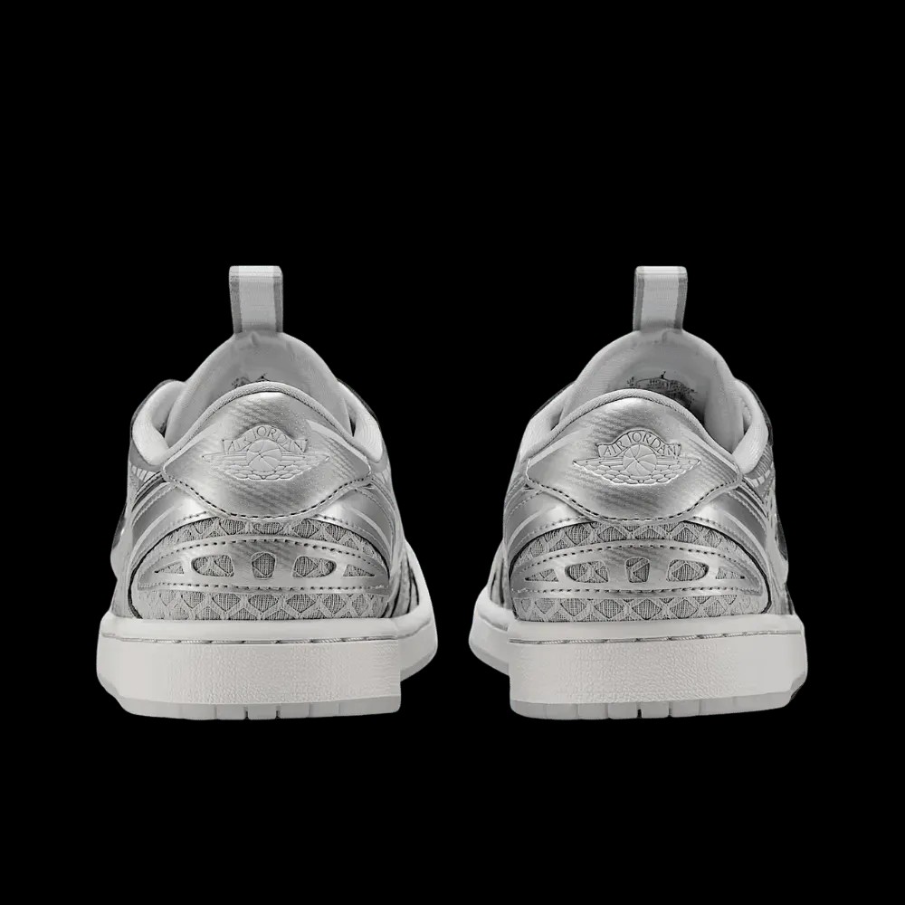 Nike Wmns Air Jordan 1 Low Method of Make V3 'Metallic Silver' - HypeFly India View 5