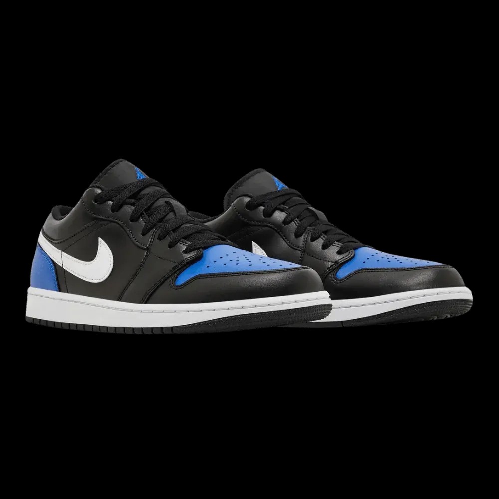 Air Jordan 1 Low Black Royal Toe - HypeFly India View 5
