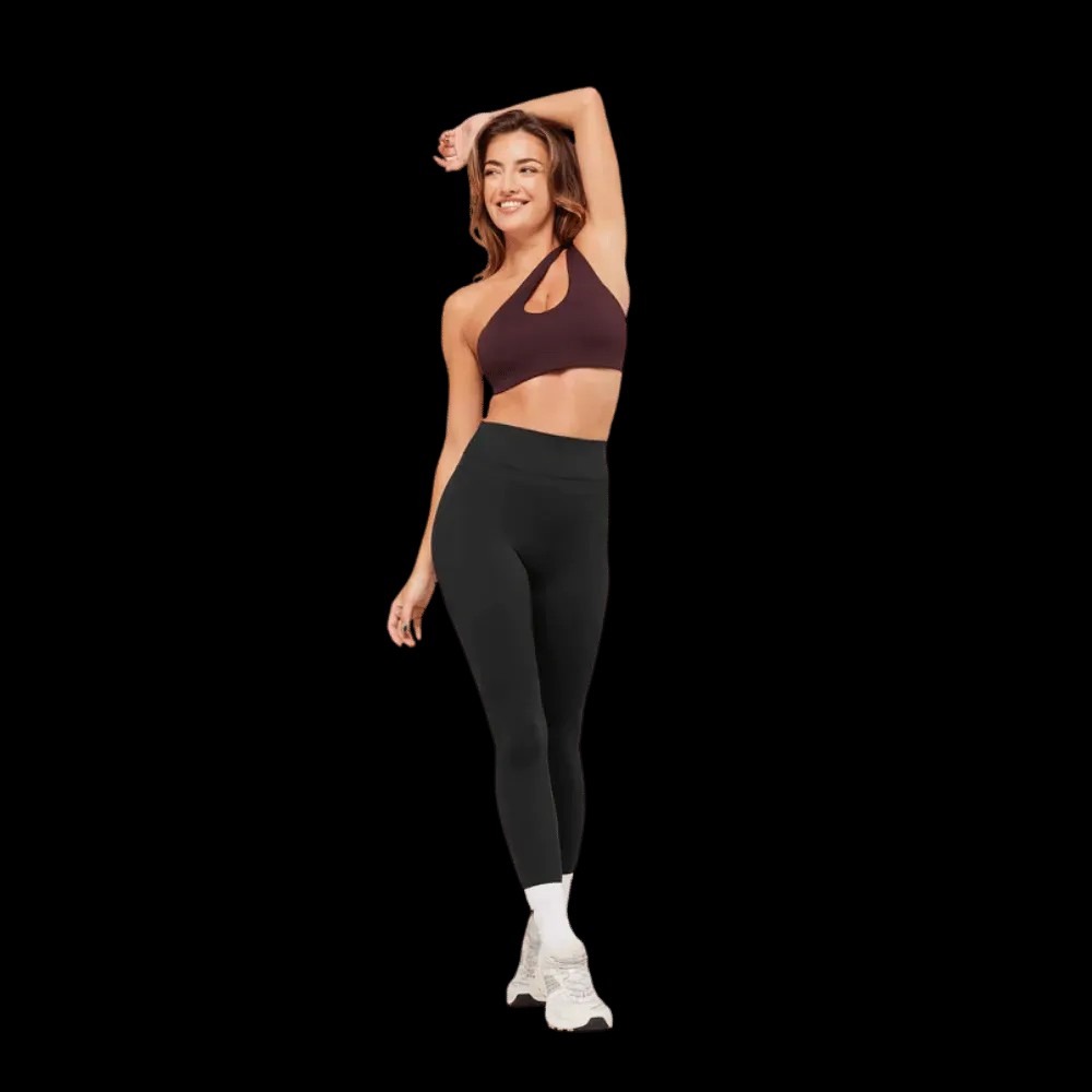 Gymshark One Shoulder Sports Bra Cherry Purple - HypeFly India View 3