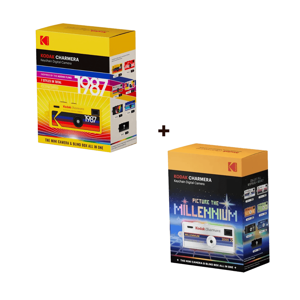 Kodak Charmera Keychain Digital Camera Blind Box Collection Standard + Millenium Collection Pack of 2 - HypeFly India View 1