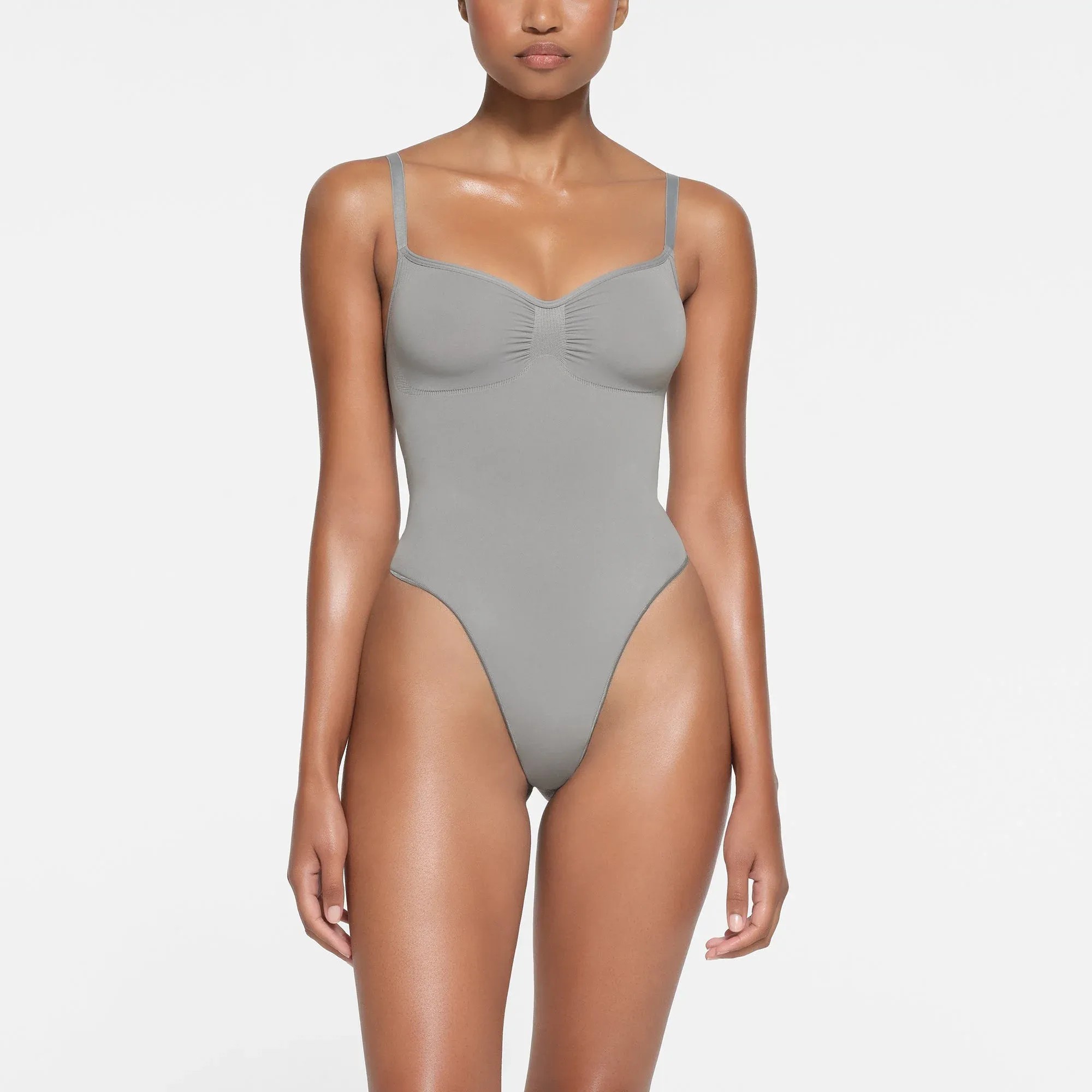 Skims Seamless Sculpt Thong Bodysuit Pacific - HypeFly India View 3