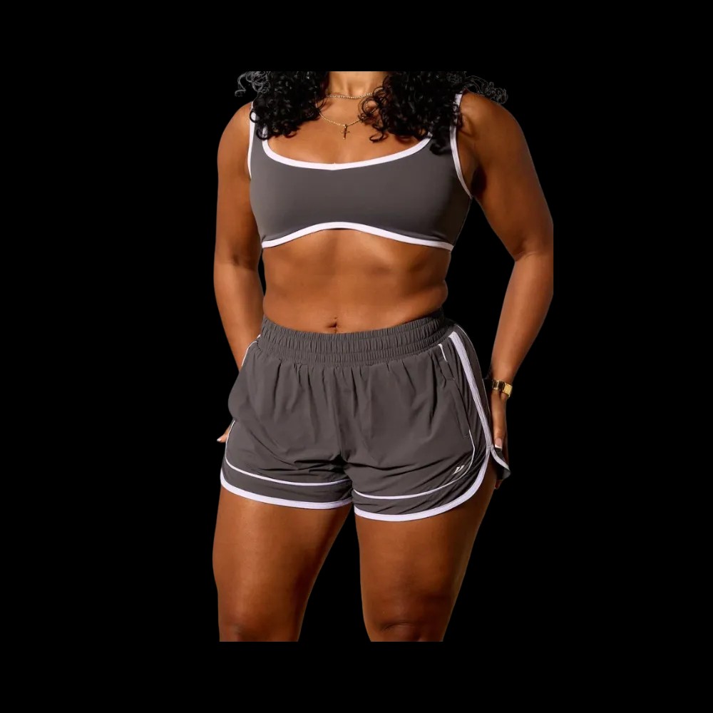 YoungLA Elevate Running Shorts Charcoal - HypeFly India View 1