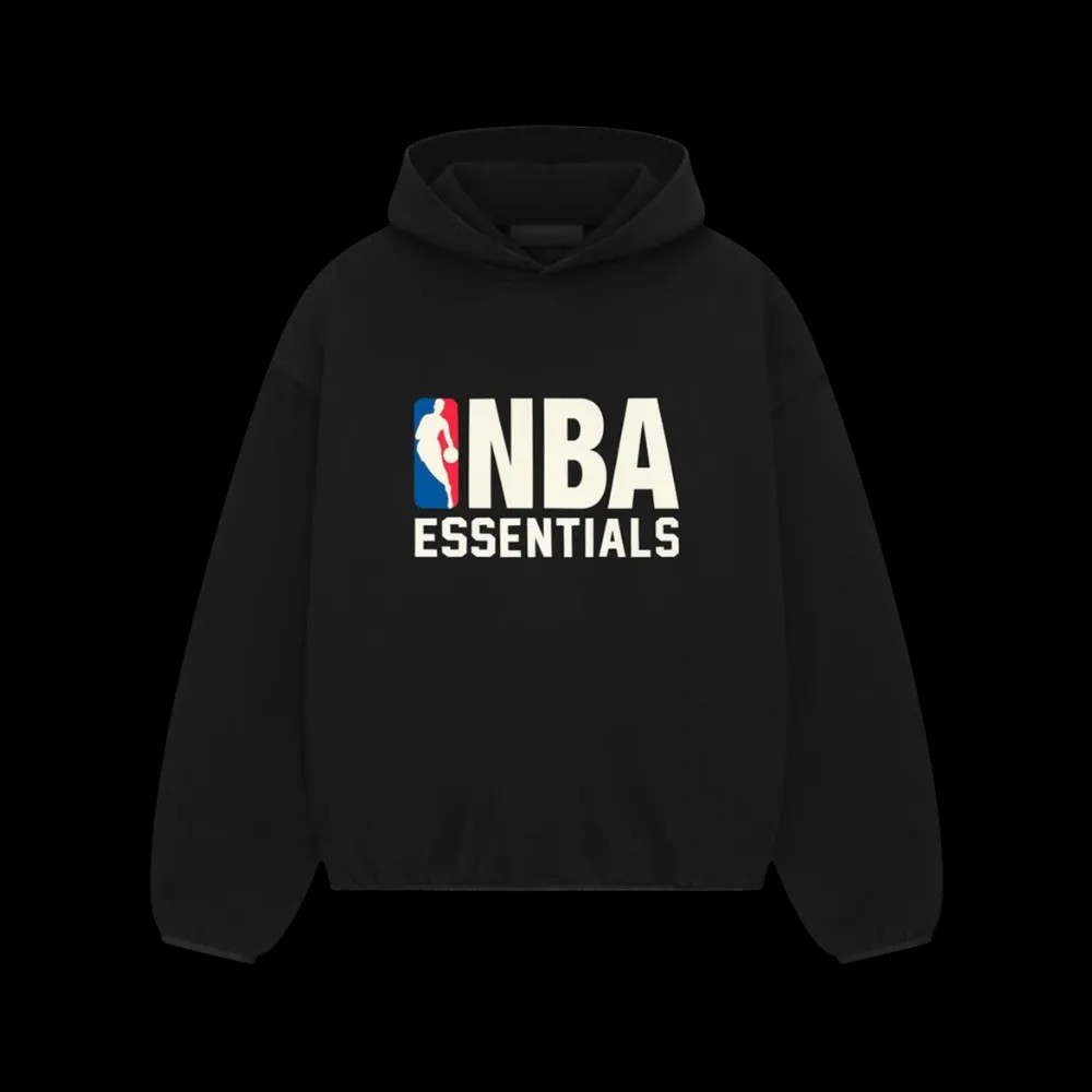 Fear Of God Essentials x NBA Black Hoodie - HypeFly India View 1