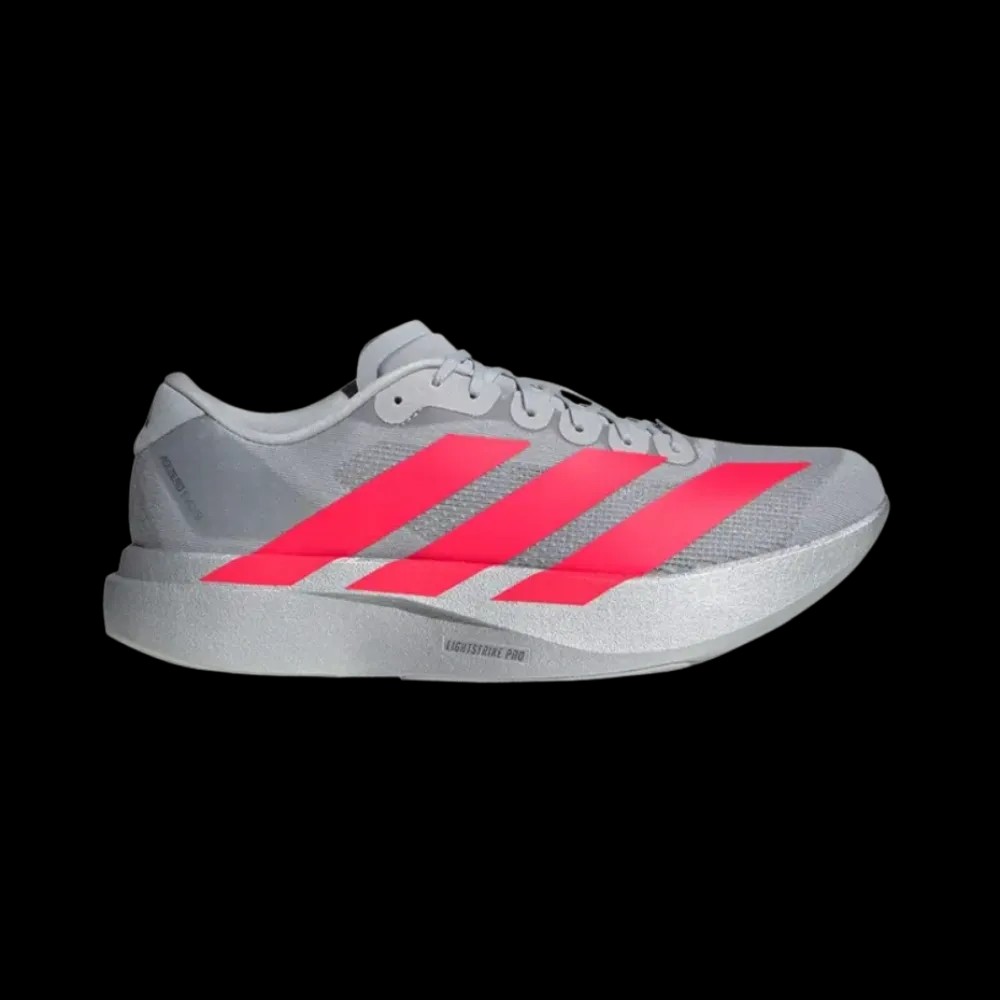 Adidas Adizero Evo SL Silver Metallic Lucid Red - HypeFly India View 1