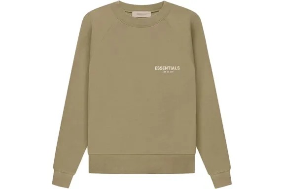 Essentials Crewneck Sweatshirt Oak - HypeFly India View 1
