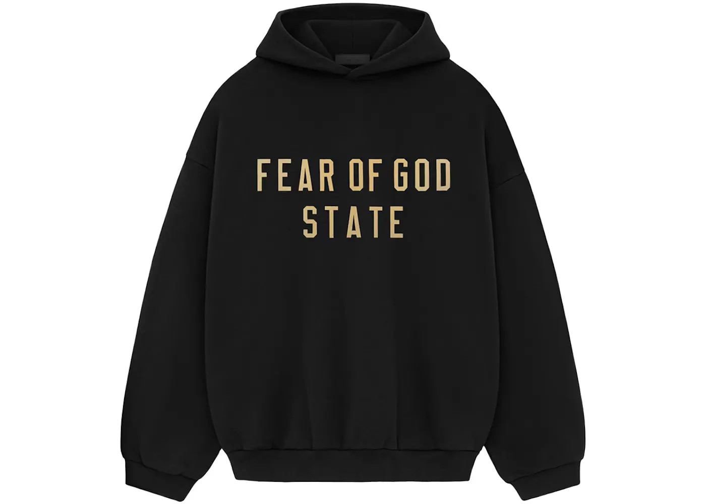 Fear of God Essentials Fleece Hoodie Black - HypeFly India View 1
