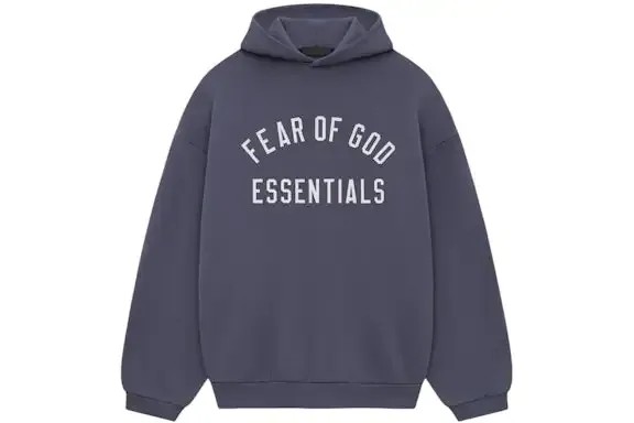 Fear of God Essentials Fleece Hoodie Marine - HypeFly India View 1