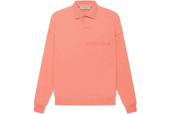 Essentials Long Sleeve Tee Coral - HypeFly India View 1