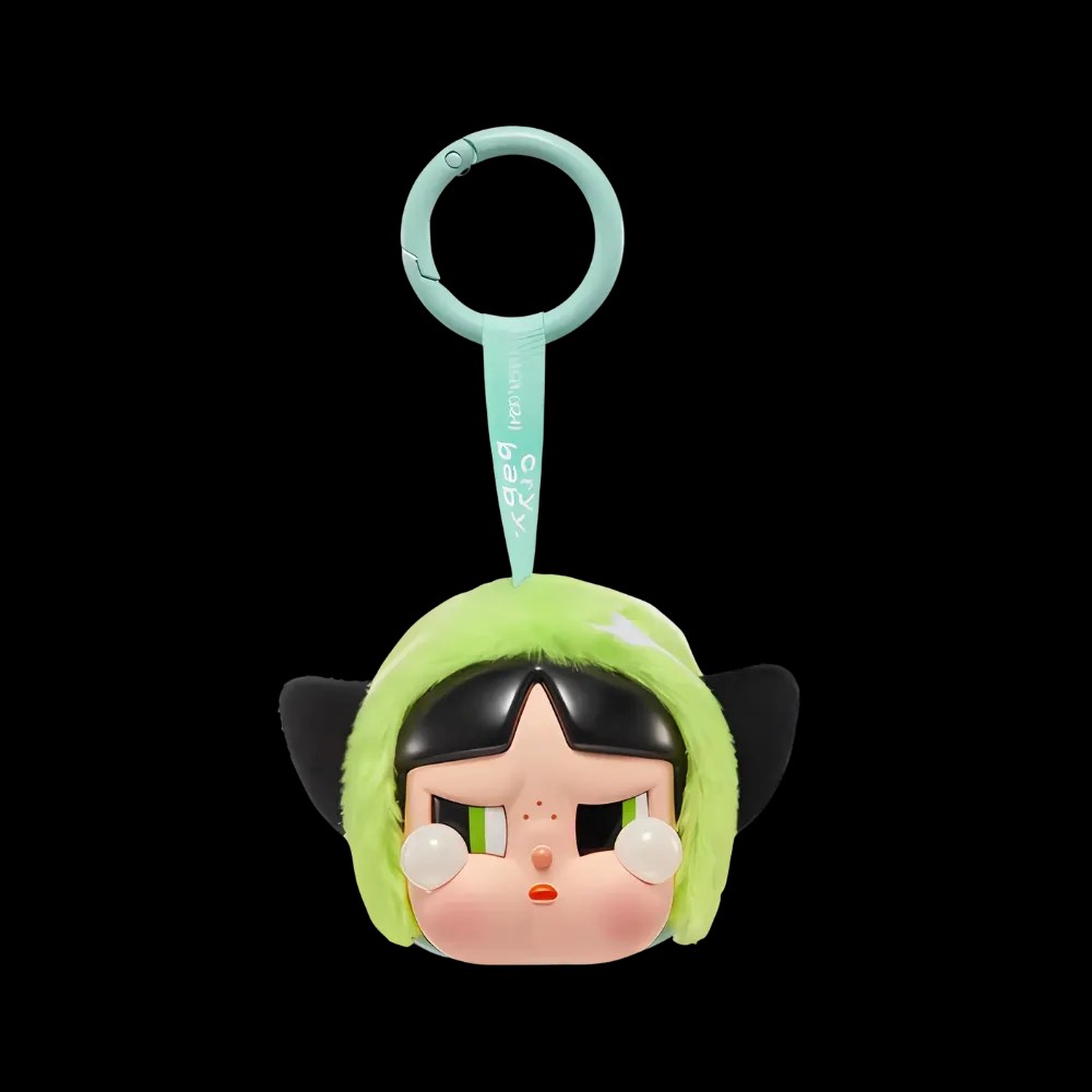 Pop Mart CRYBABY x Powerpuff Girls Series Buttercup Vinyl Face Plush - HypeFly India View 1
